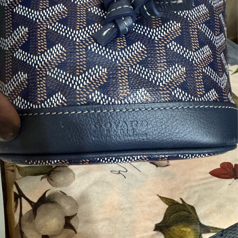 Goyard 迷你水桶包(藍色)-4