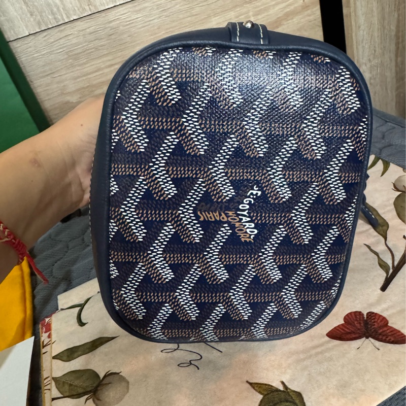 Goyard 迷你水桶包(藍色)-7