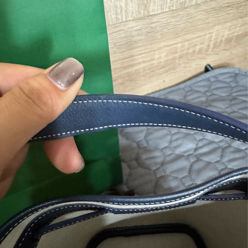 Goyard 迷你水桶包(藍色)-10