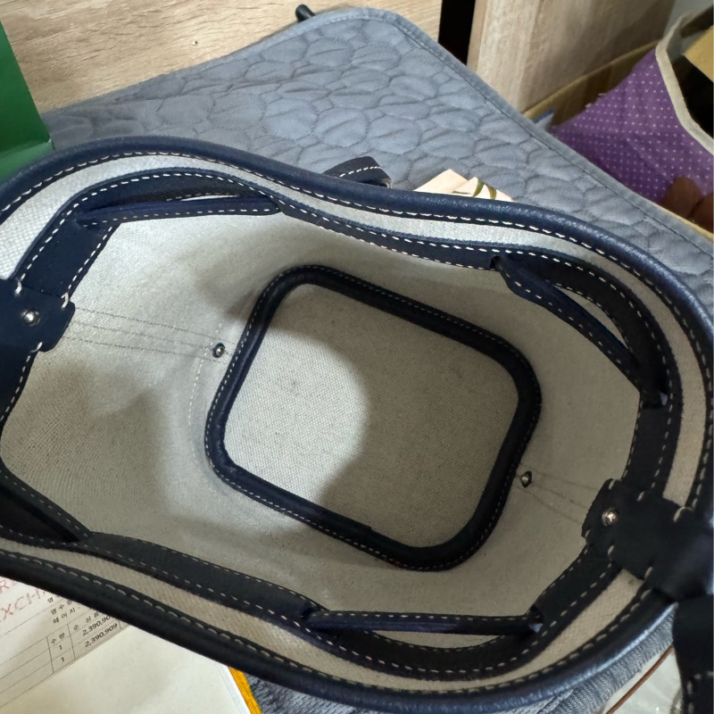 Goyard 迷你水桶包(藍色)-11