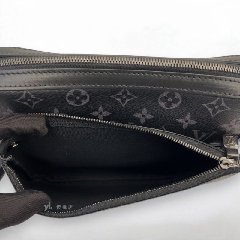 S5335-LV黑灰老花Trio3合1郵差包M69443-6