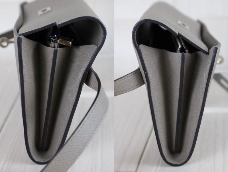 「JL精品代購」極新 Hermes 木偶灰 Kelly 長夾-13