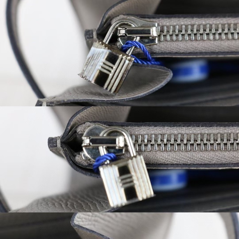 「JL精品代購」極新 Hermes 木偶灰 Kelly 長夾-15