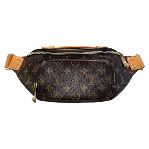 LOUIS VUITTON 路易威登 RUSH腰包 MONOGRAM 塗層帆布 老花 金扣