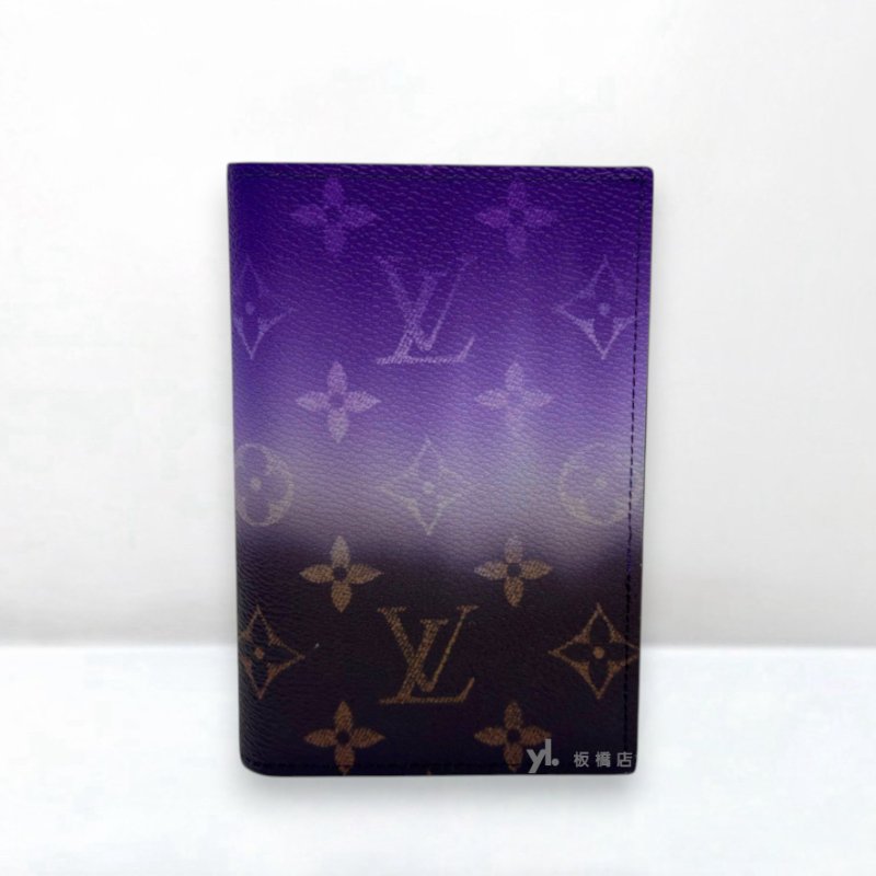 S5341-LV 原花拚紫漸層護照夾M28010-1