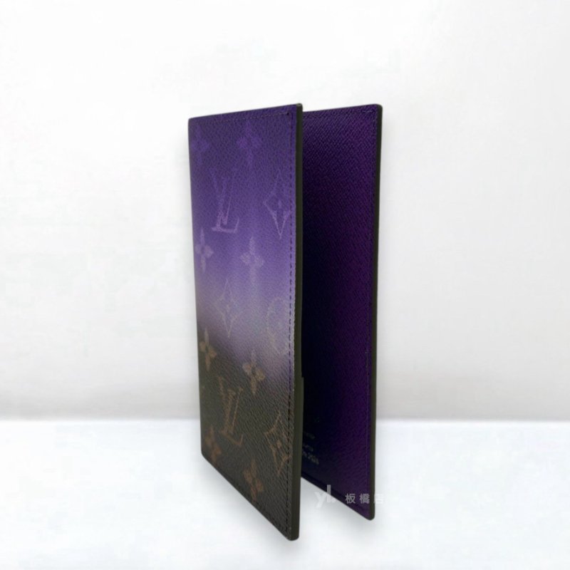 S5341-LV 原花拚紫漸層護照夾M28010-2