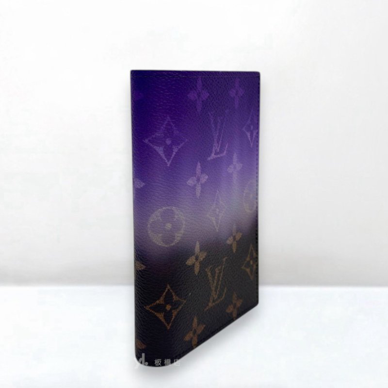 S5341-LV 原花拚紫漸層護照夾M28010-3
