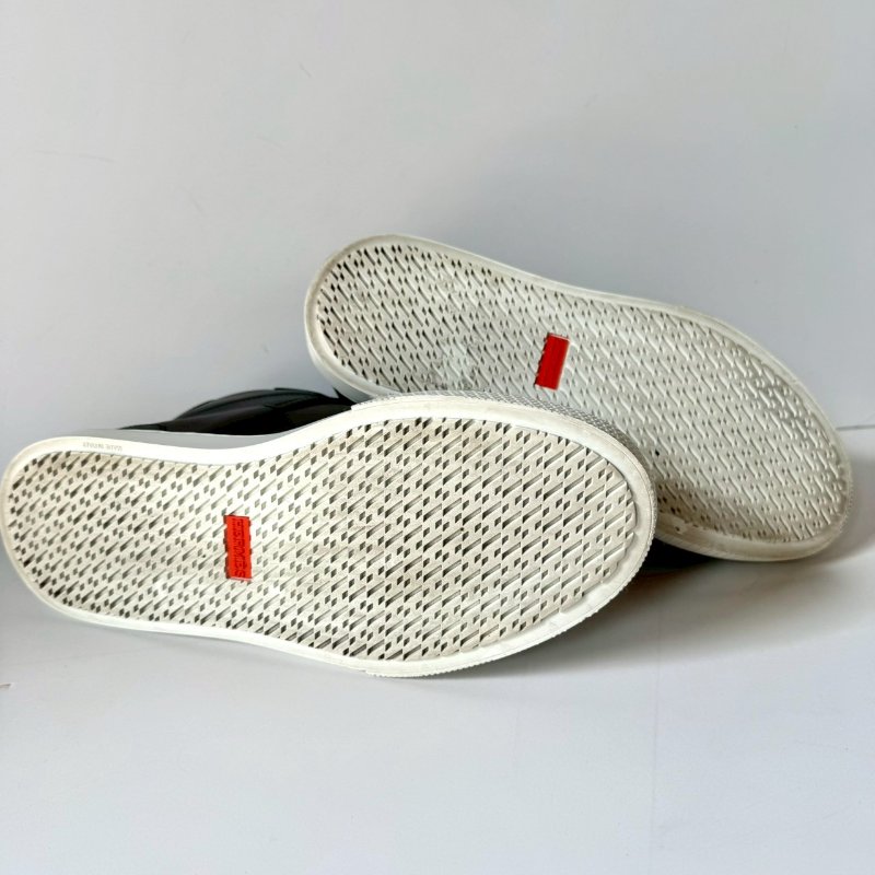 HERMES Day 銀扣 功能性Kelly鞋釦 黑色 小牛皮 37.5號 半筒鞋 運動鞋-6