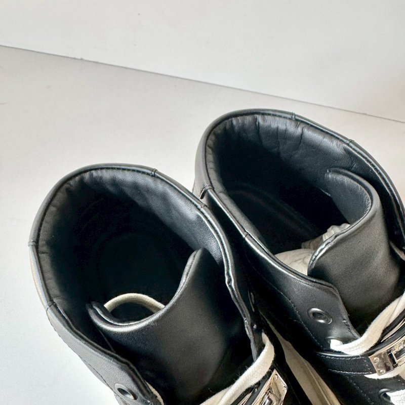 HERMES Day 銀扣 功能性Kelly鞋釦 黑色 小牛皮 37.5號 半筒鞋 運動鞋-9