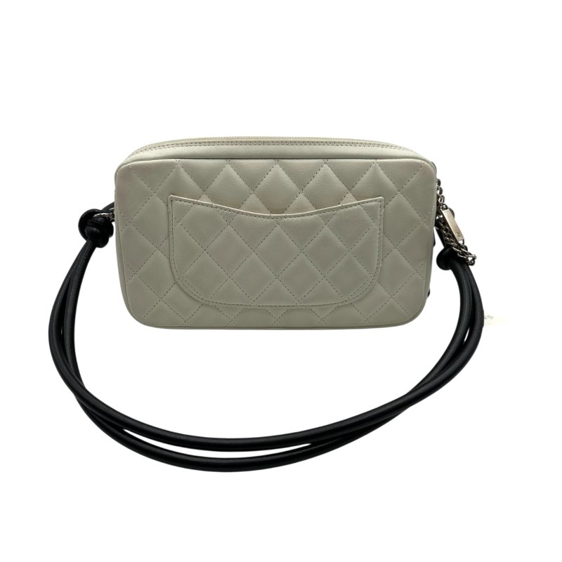 【美收精品】CHANEL 真皮小袋手提包白色黑色 C-270【隔月月中將轉賣至日本 上架期限30天】-1