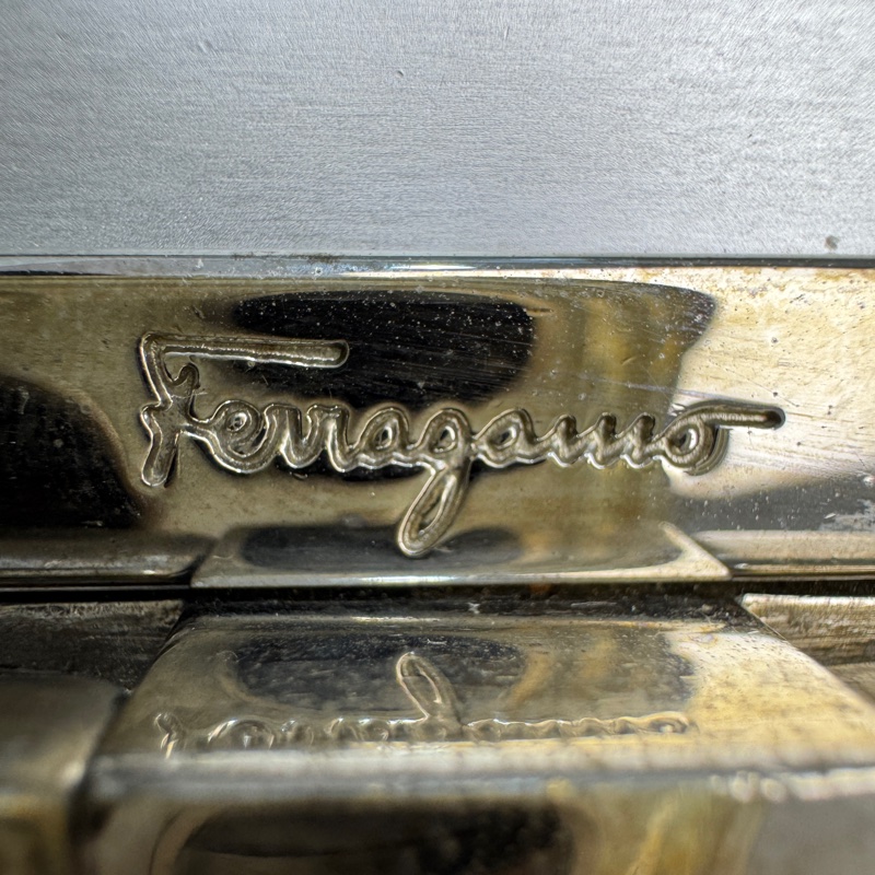 Ferragamo Gancini AU-21 6717 銀色鋁製單肩包-13