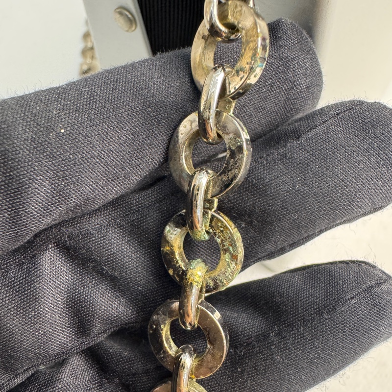 Ferragamo Gancini AU-21 6717 銀色鋁製單肩包-14