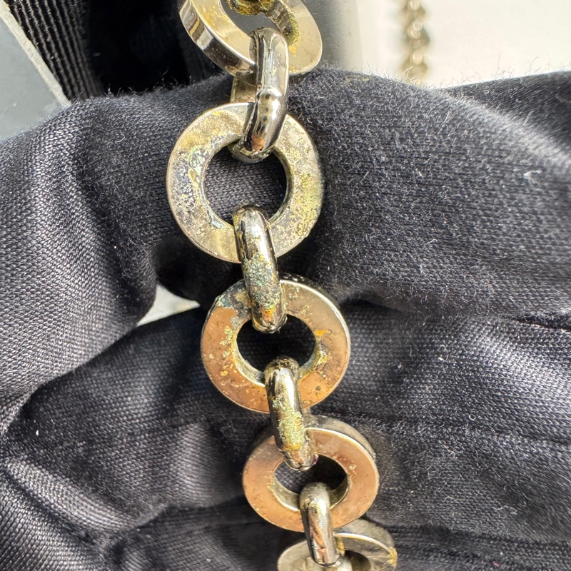 Ferragamo Gancini AU-21 6717 銀色鋁製單肩包-15