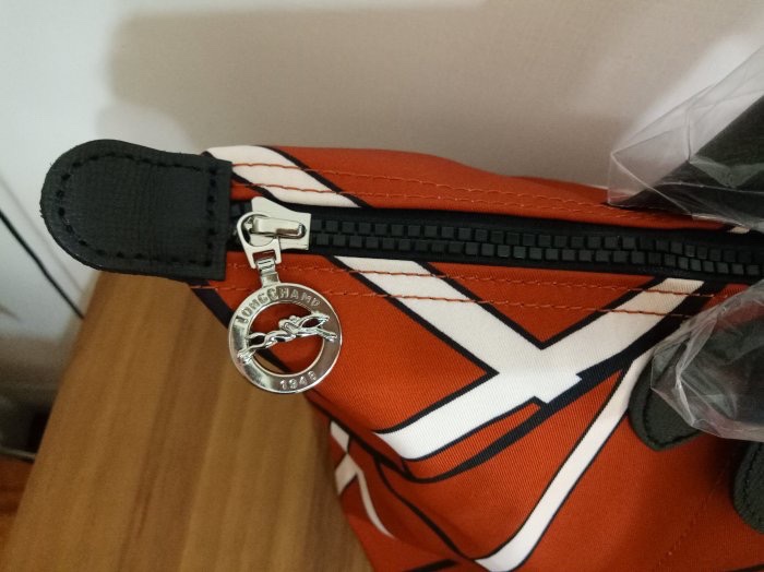 法國LONGCHAMP 幾何圖形手提袋 全新現貨托特包 38.5cm-5