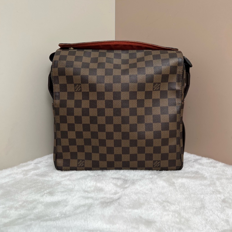 路易威登/Louis Vuitton naviglio棋盤格公文包 豆腐包 尺寸:長 28 x 寬 15 x 高 25 cm-1