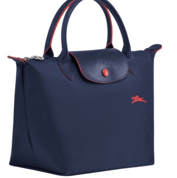 LONGCHAMP LE PLIANG系列~短把摺疊水餃包(S) 托特包手提包-1