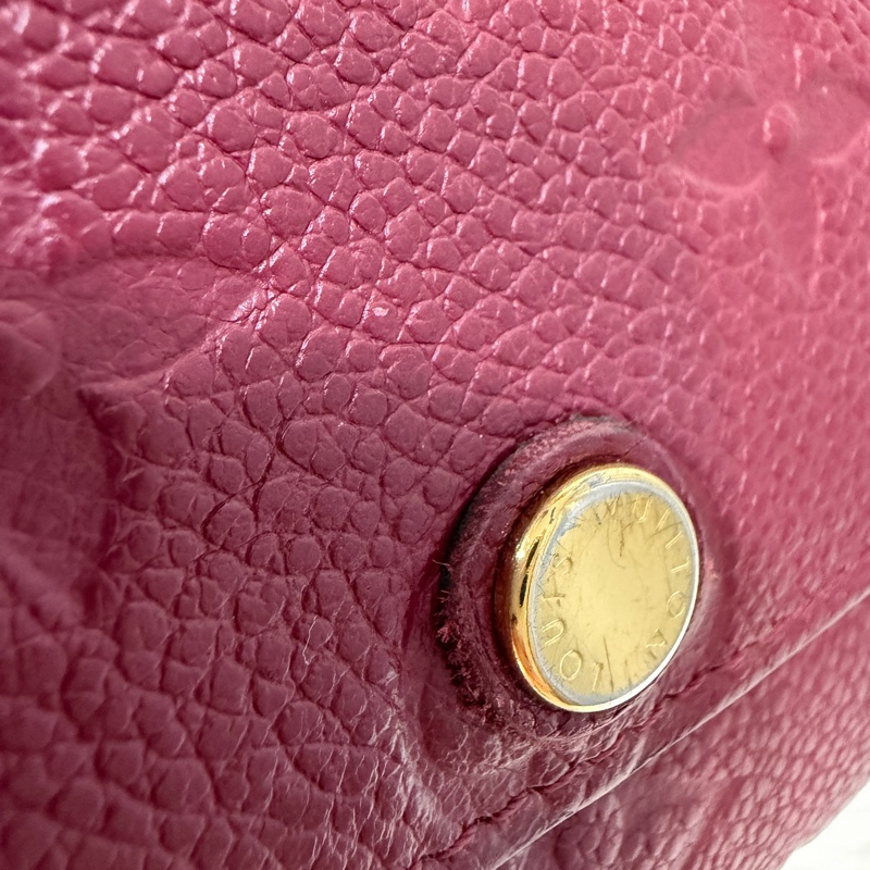 LV M62015 EMILIE 經典花紋全皮革壓紋扣式長夾.葡萄紫 停產-24