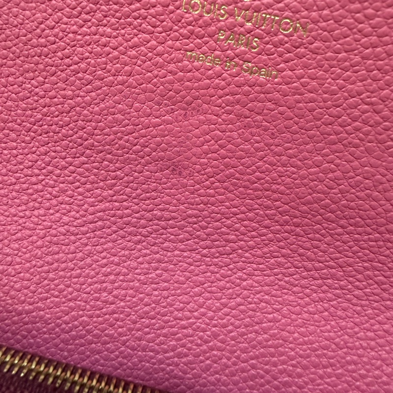 LV M62015 EMILIE 經典花紋全皮革壓紋扣式長夾.葡萄紫 停產-10