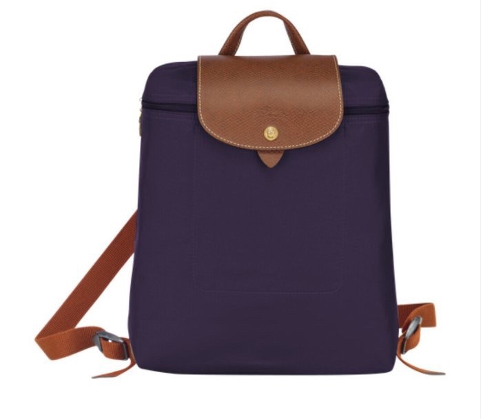 LONGCHAMP LE PLIAGE~全新未用後背包（藍莓色）全新現貨-0