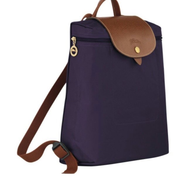 LONGCHAMP LE PLIAGE~全新未用後背包（藍莓色）全新現貨-1