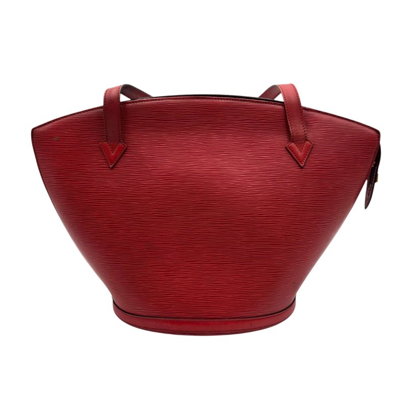 【美收精品】LOUIS VUITTON 紅色水波紋肩背包扇形貝殼包 C-283【隔月月中將轉賣至日本 上架期限30天】-0