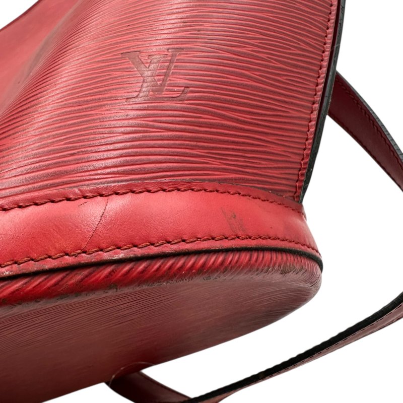 【美收精品】LOUIS VUITTON 紅色水波紋肩背包扇形貝殼包 C-283【隔月月中將轉賣至日本 上架期限30天】-5