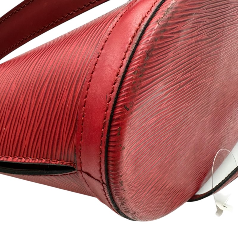 【美收精品】LOUIS VUITTON 紅色水波紋肩背包扇形貝殼包 C-283【隔月月中將轉賣至日本 上架期限30天】-6