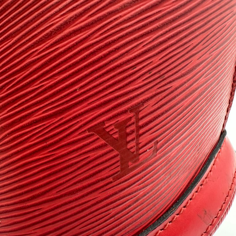 【美收精品】LOUIS VUITTON 紅色水波紋肩背包扇形貝殼包 C-283【隔月月中將轉賣至日本 上架期限30天】-7