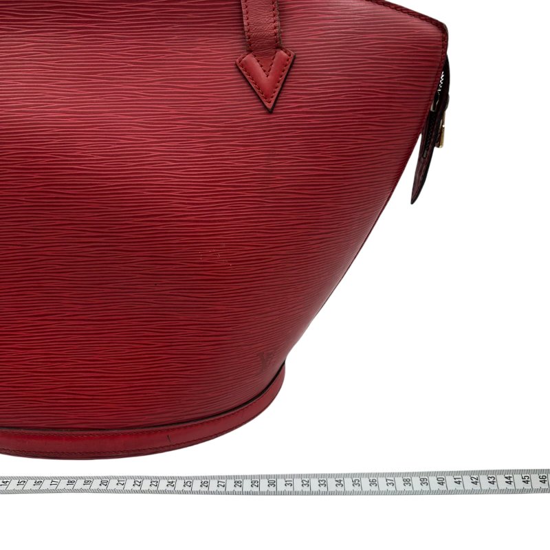【美收精品】LOUIS VUITTON 紅色水波紋肩背包扇形貝殼包 C-283【隔月月中將轉賣至日本 上架期限30天】-10