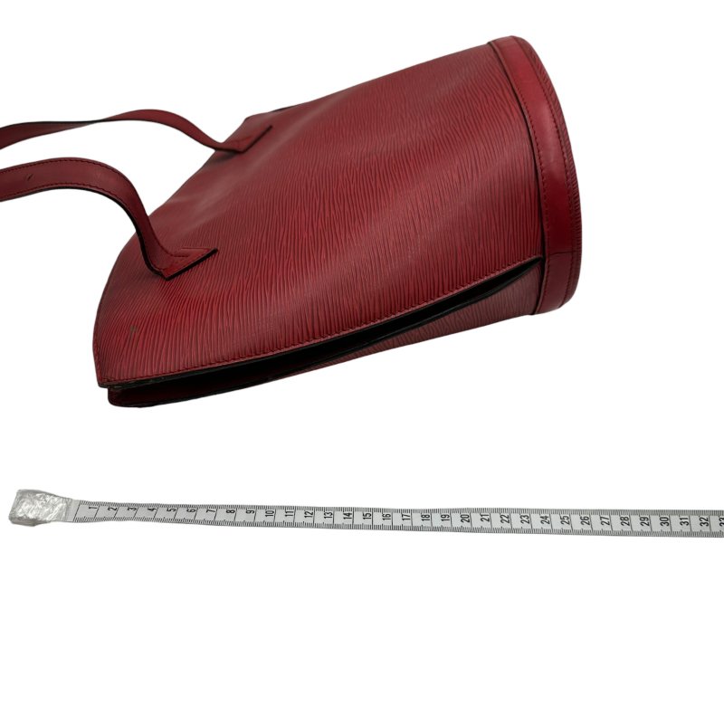【美收精品】LOUIS VUITTON 紅色水波紋肩背包扇形貝殼包 C-283【隔月月中將轉賣至日本 上架期限30天】-11