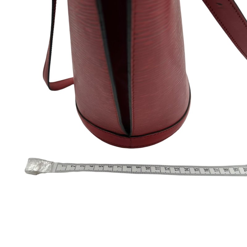 【美收精品】LOUIS VUITTON 紅色水波紋肩背包扇形貝殼包 C-283【隔月月中將轉賣至日本 上架期限30天】-12