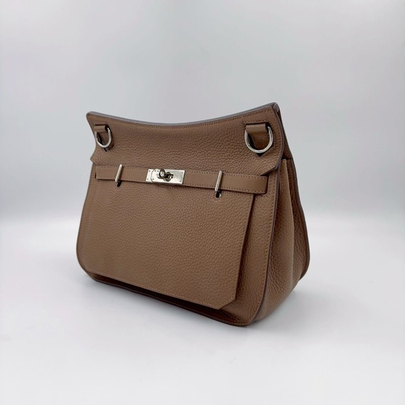 HERMES棕色銀釦T/C吉普賽28/H061784(男女通用!!)-4