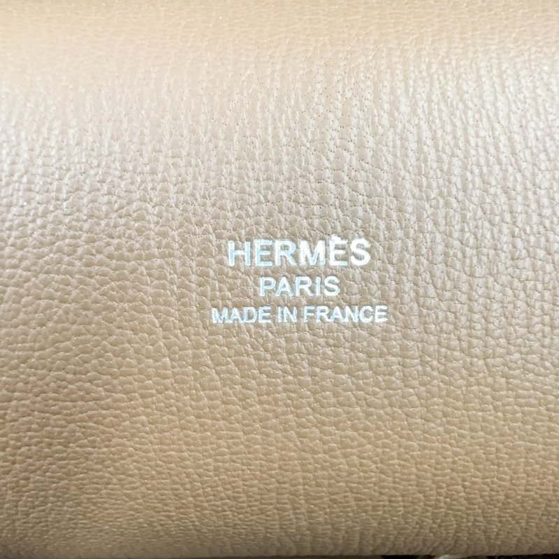 HERMES棕色銀釦T/C吉普賽28/H061784(男女通用!!)-8
