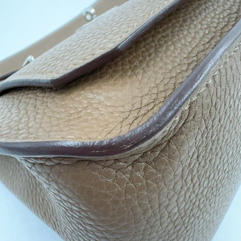 HERMES棕色銀釦T/C吉普賽28/H061784(男女通用!!)-12