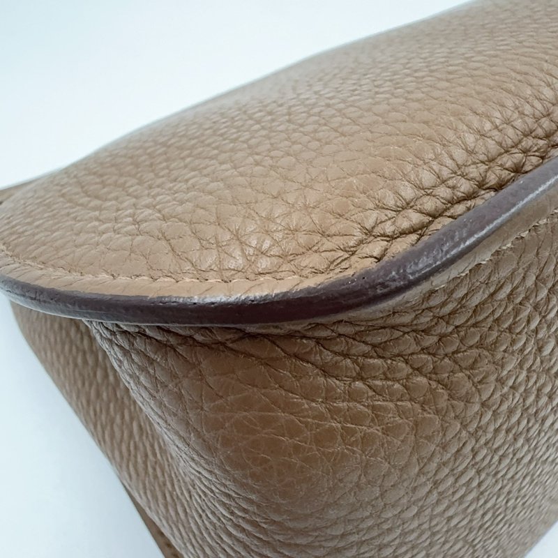 HERMES棕色銀釦T/C吉普賽28/H061784(男女通用!!)-13