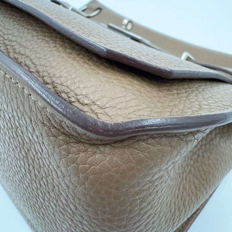 HERMES棕色銀釦T/C吉普賽28/H061784(男女通用!!)-14