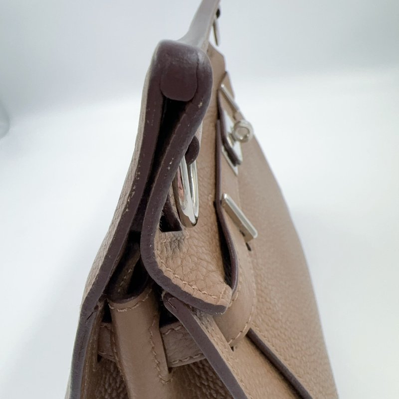 HERMES棕色銀釦T/C吉普賽28/H061784(男女通用!!)-21