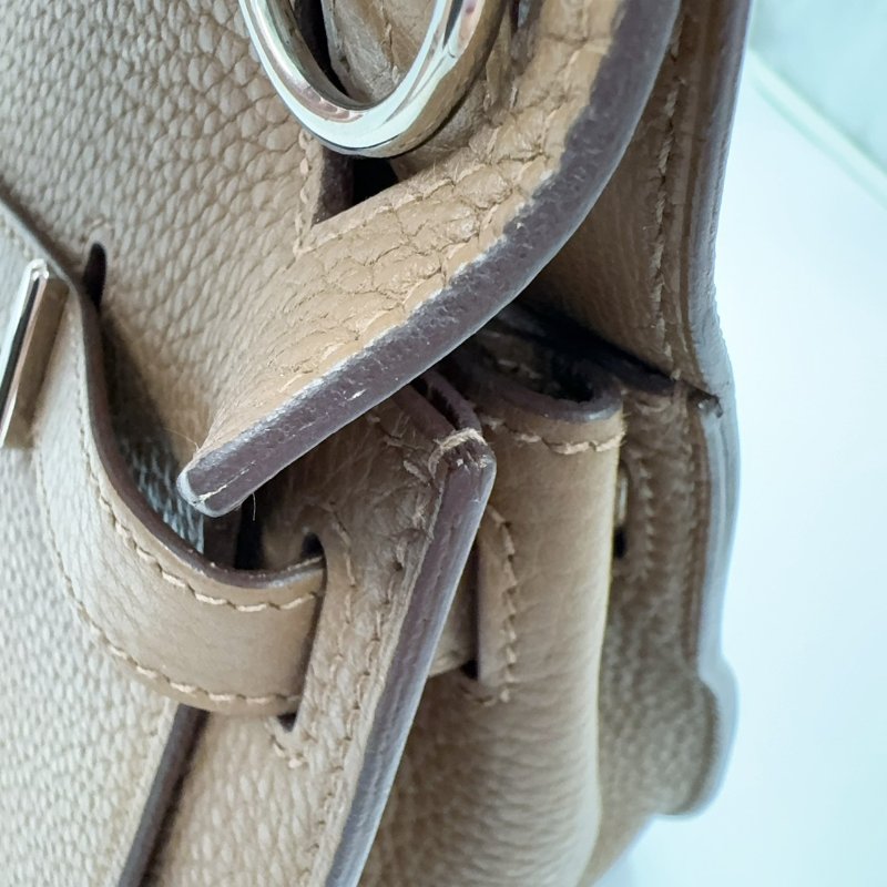 HERMES棕色銀釦T/C吉普賽28/H061784(男女通用!!)-23