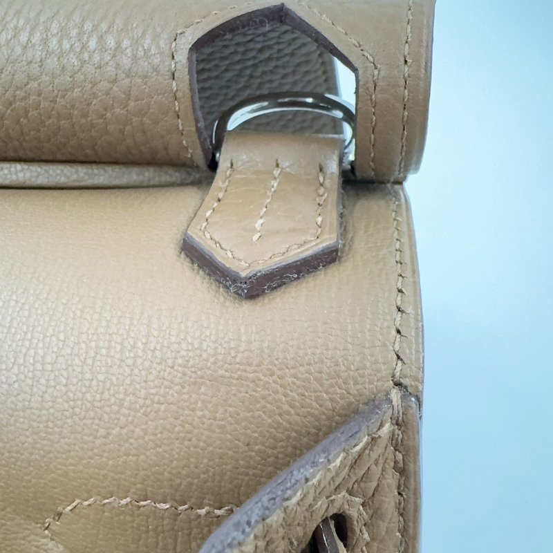 HERMES棕色銀釦T/C吉普賽28/H061784(男女通用!!)-25