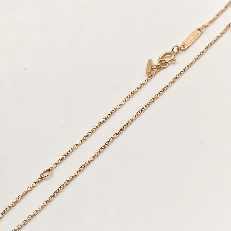 TIFFANY&CO TiffanyT微笑項鏈mini滿鑽18K玫瑰金/鑽石-3