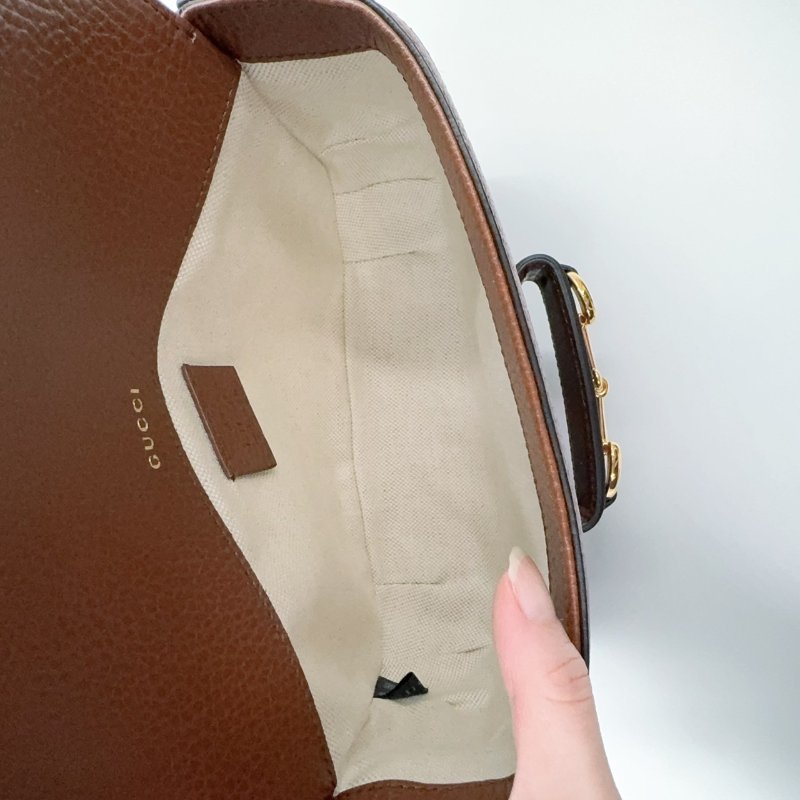 GUCCI丹寧牛仔布 Horsebit 1955 迷你側背包658574-8