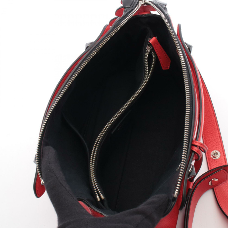 FENDI BY THE WAY 中型 2Way 肩挎包,異國皮革,紅黑配色-2