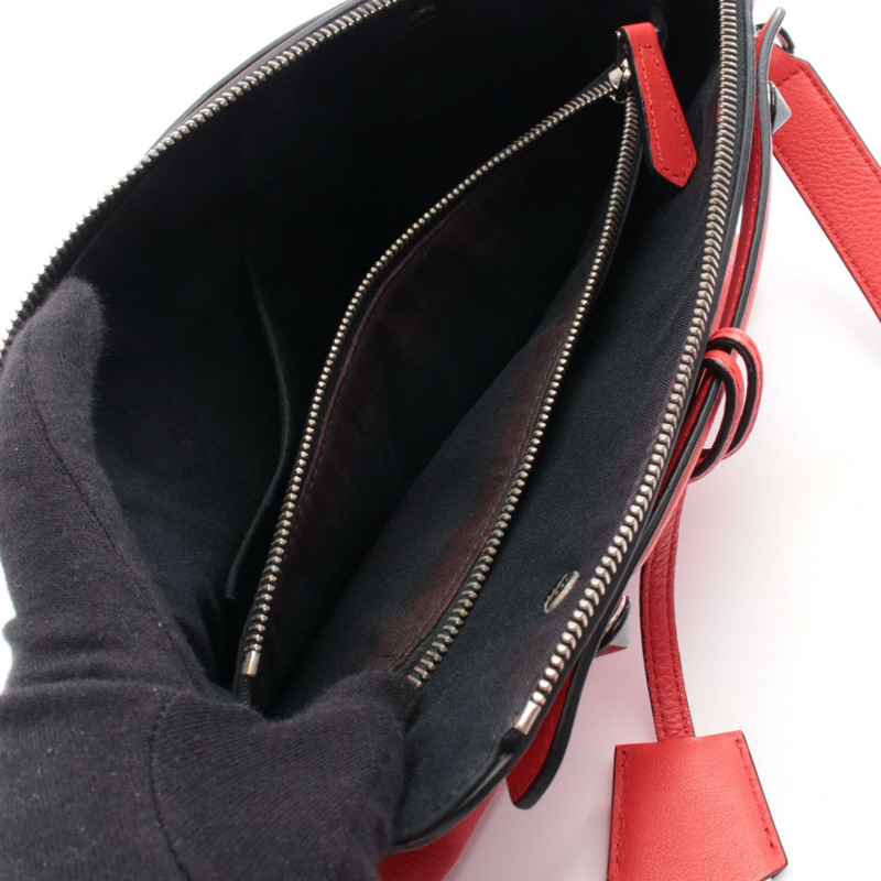 FENDI BY THE WAY 中型 2Way 肩挎包,異國皮革,紅黑配色-4