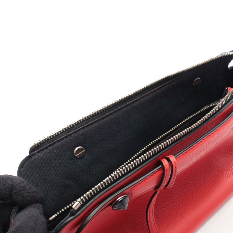 FENDI BY THE WAY 中型 2Way 肩挎包,異國皮革,紅黑配色-5