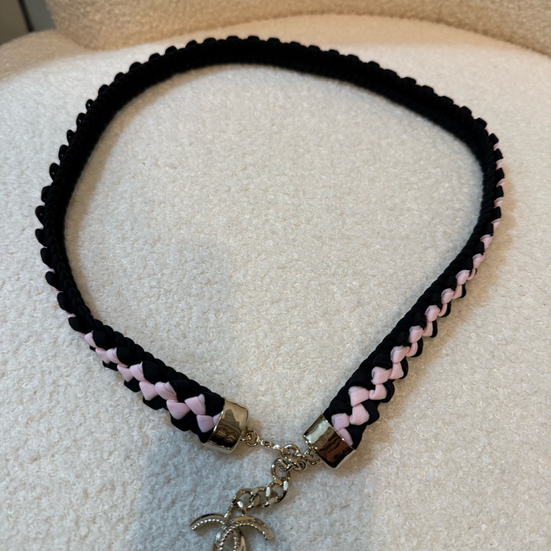 Chanel black pink belt-1