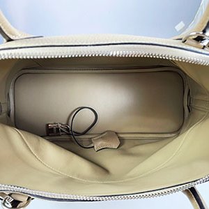 ＊奢華大道國際精品＊【H0423】HERMES風衣卡其色S2 TC牛皮 BOLIDE 31CM 銀釦兩用包-6