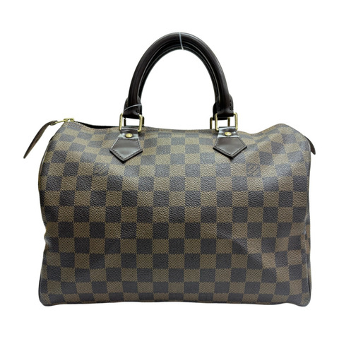 棕色 棋盤格帆布 Speedy 30 波士頓 手提包【LOUIS VUITTON LV 路易威登】 N41531