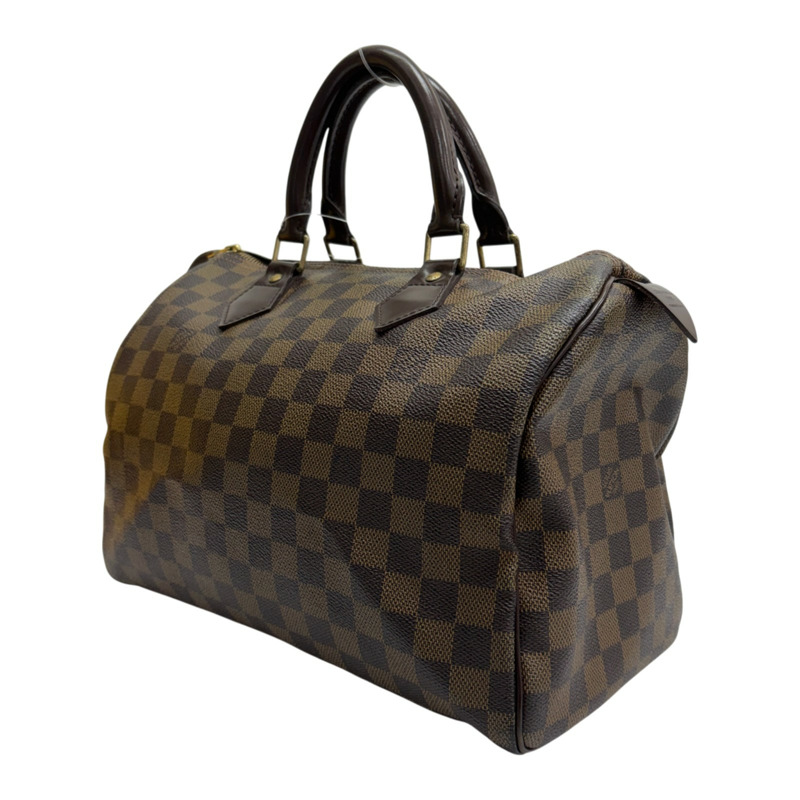 棕色 棋盤格帆布 Speedy 30 波士頓 手提包【LOUIS VUITTON LV 路易威登】 N41531-1