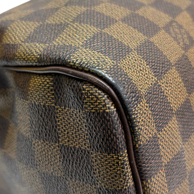 棕色 棋盤格帆布 Speedy 30 波士頓 手提包【LOUIS VUITTON LV 路易威登】 N41531-13