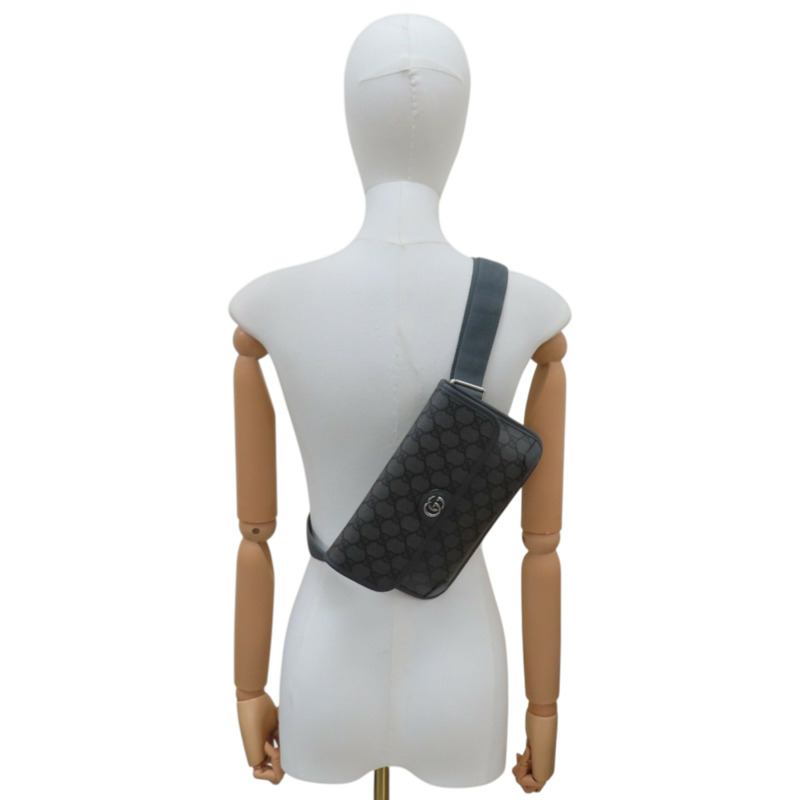 灰色 GG Supreme帆布 Ophidia 腰包 肩背包【GUCCI 古馳】 752597-9